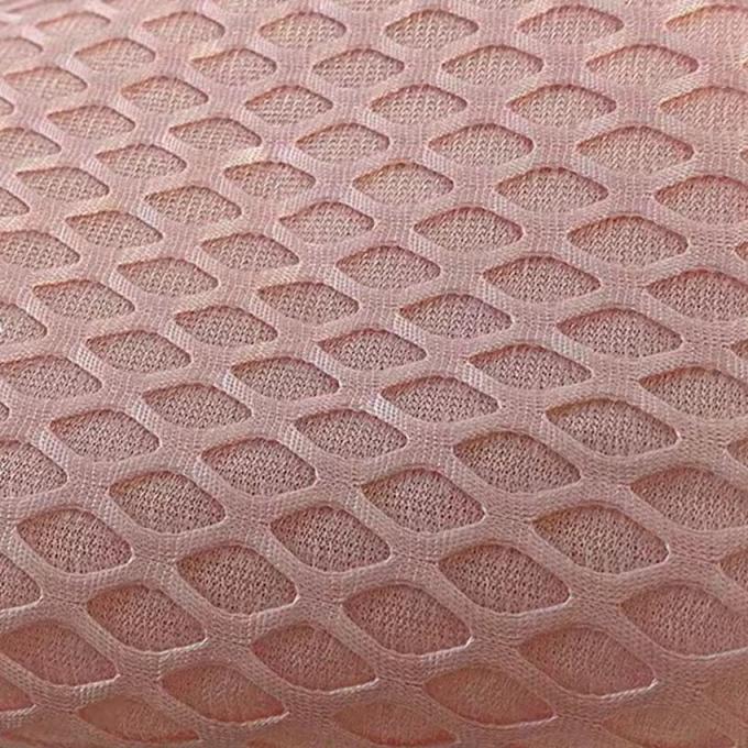 Materiał z siatki powietrznej oddychającej o średnicy 2 mm, rozciągająca się tkanina z siatki powietrznej z 100% poliestru 1