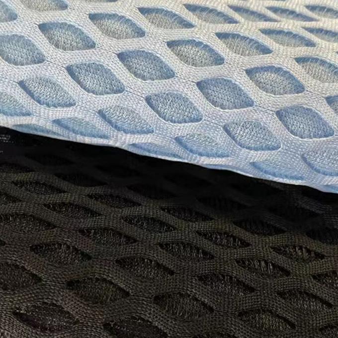 Materiał z siatki powietrznej oddychającej o średnicy 2 mm, rozciągająca się tkanina z siatki powietrznej z 100% poliestru 3