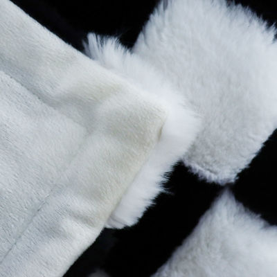 Good price 320gm szachownica wzór Falx Fur Wyrzuć Ważony Falx Fur Coat w Internecie