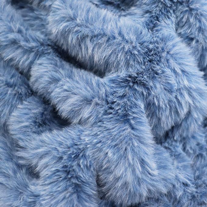 Włóczęga ognioodporna Fux Fur Throw Blanket 100 Polyester Blanket Flame Retardant 3