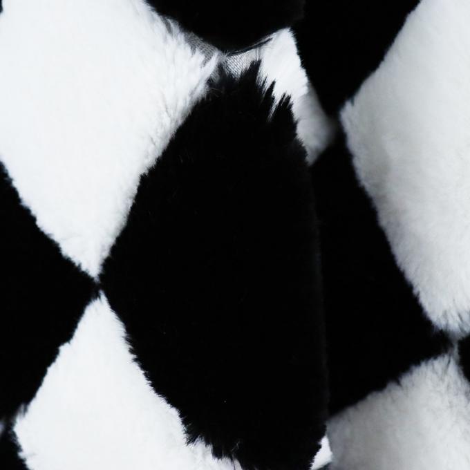 320gm szachownica wzór Falx Fur Wyrzuć Ważony Falx Fur Coat 3