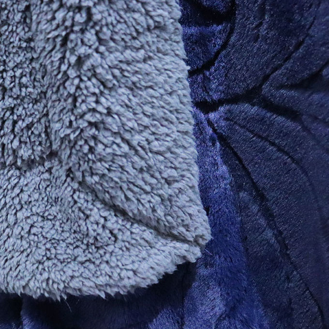 Podwójnie złożony płótno koralowe koce polyester fałszywe futro Minky rzucić koce 320gm 2