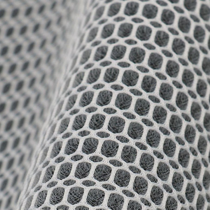 Materiał sieci 3D 3mm szarości 100 procent poliestrowej sieci tkaniny Wypływacz wilgoci 1