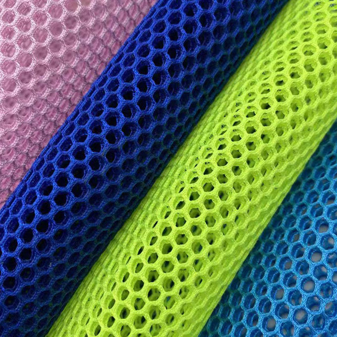 220gm Wodoporny Tkanina z siatki powietrznej Winklowany 100 Polyester Mesh For Beding 6