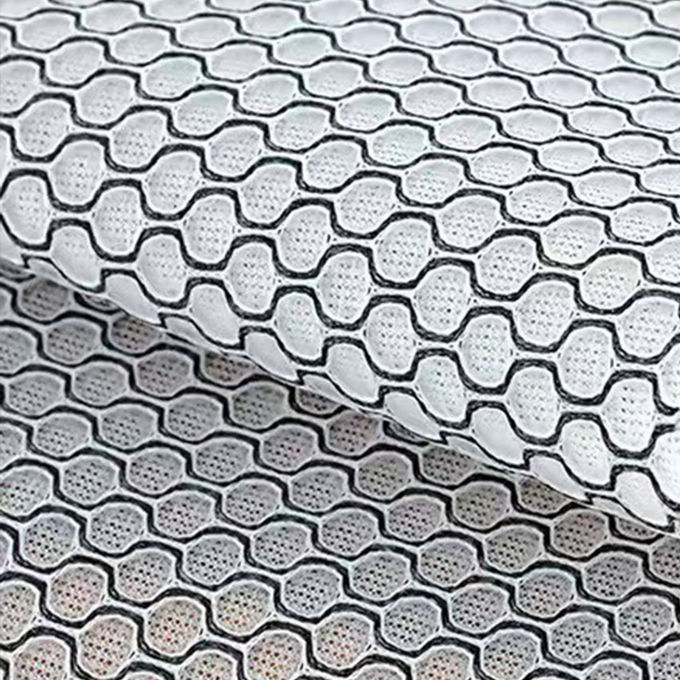 Tkanina z siatki powietrznej Farbowana 3D Tkanina z siatki powietrznej Oddychająca Tkanina z siatki dzianiny 3mm 0